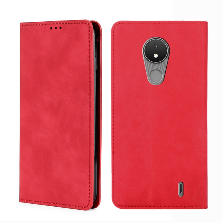For Nokia C21 Skin Feel Magnetic Horizontal Flip Leather Phone Case