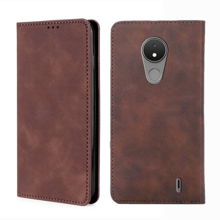 For Nokia C21 Skin Feel Magnetic Horizontal Flip Leather Phone Case
