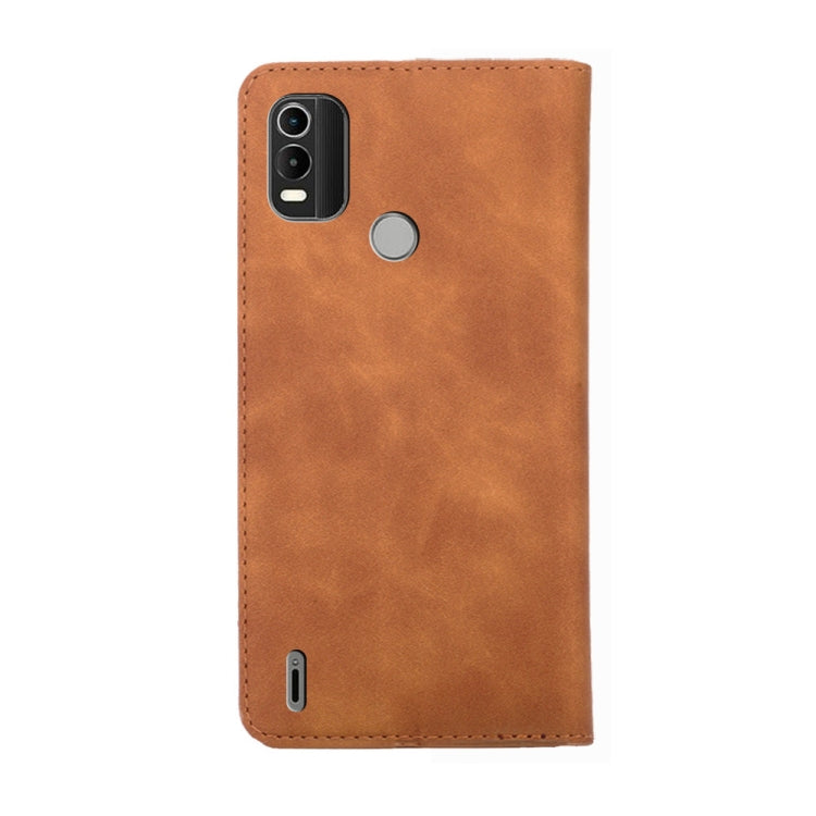 For Nokia C21 Plus Skin Feel Magnetic Horizontal Flip Leather Phone Case