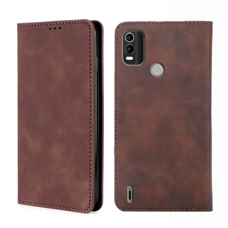 For Nokia C21 Plus Skin Feel Magnetic Horizontal Flip Leather Phone Case