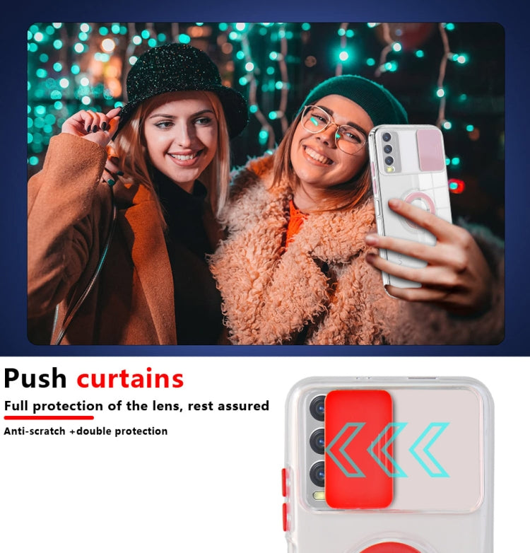 For vivo Y20 / Y20s / Y20i / Y12s Sliding Camera Cover Design TPU Phone Case