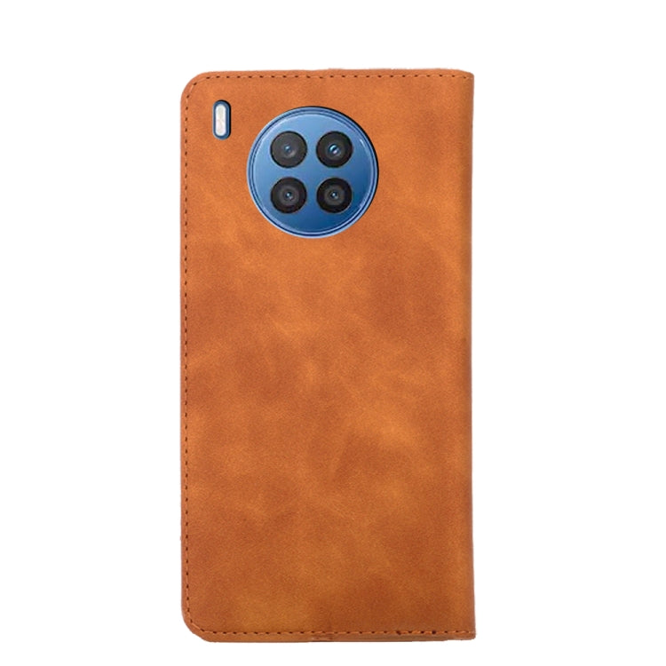 For Huawei nova 8i Skin Feel Magnetic Horizontal Flip Leather Phone Case