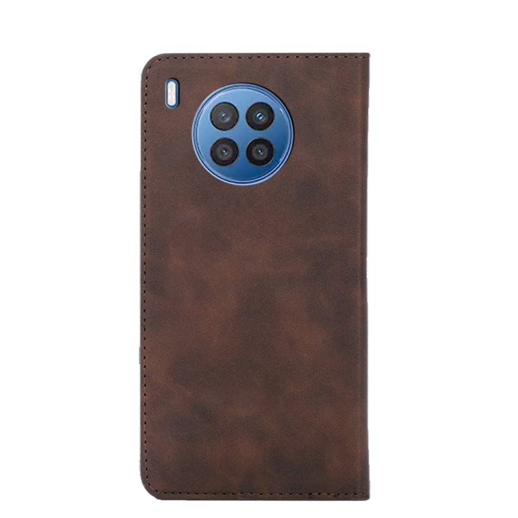 For Huawei nova 8i Skin Feel Magnetic Horizontal Flip Leather Phone Case