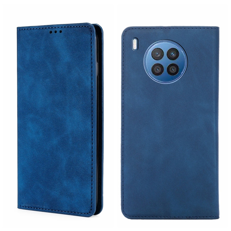 For Huawei nova 8i Skin Feel Magnetic Horizontal Flip Leather Phone Case