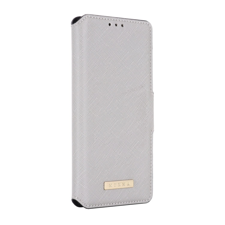 For OPPO F21 Pro / Reno7 4G MUXMA MX115 Cross Texture Oil Edge Flip Leather Phone Case