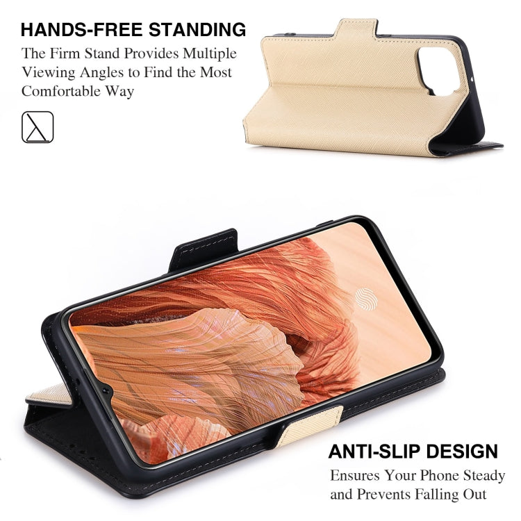 For OPPO F17 / A73 2020 MUXMA MX115 Cross Texture Oil Edge Flip Leather Phone Case