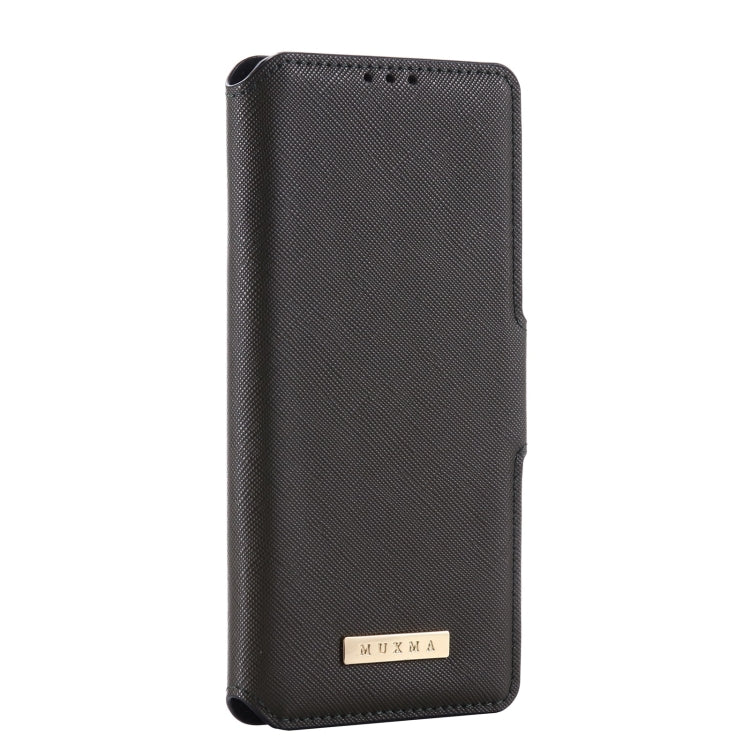 For OPPO F17 Pro MUXMA MX115 Cross Texture Oil Edge Flip Leather Phone Case