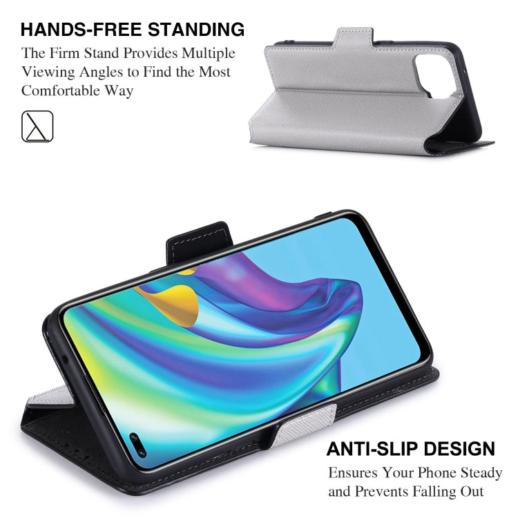 For OPPO F17 Pro MUXMA MX115 Cross Texture Oil Edge Flip Leather Phone Case