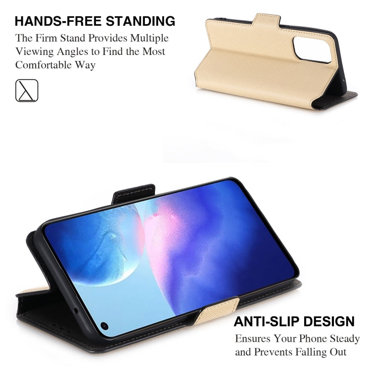 For OPPO Reno5 4G MUXMA MX115 Cross Texture Oil Edge Flip Leather Phone Case