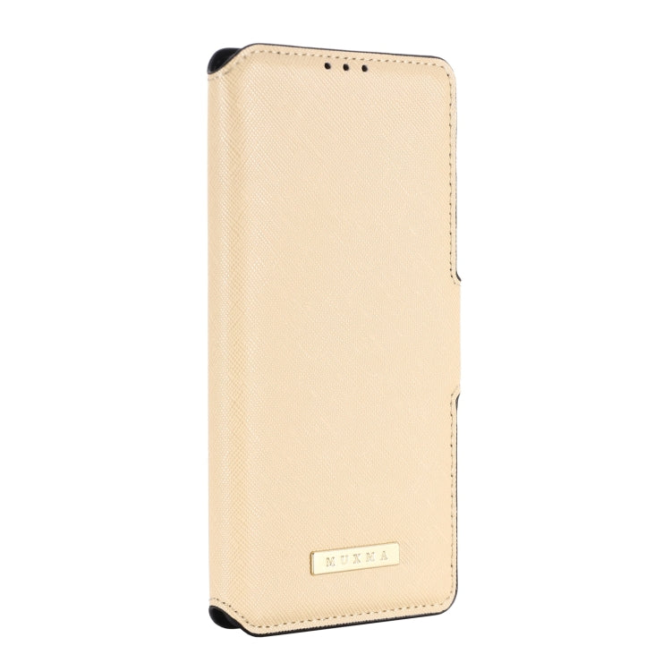 For OPPO Realme V11 5G MUXMA MX115 Cross Texture Oil Edge Flip Leather Phone Case