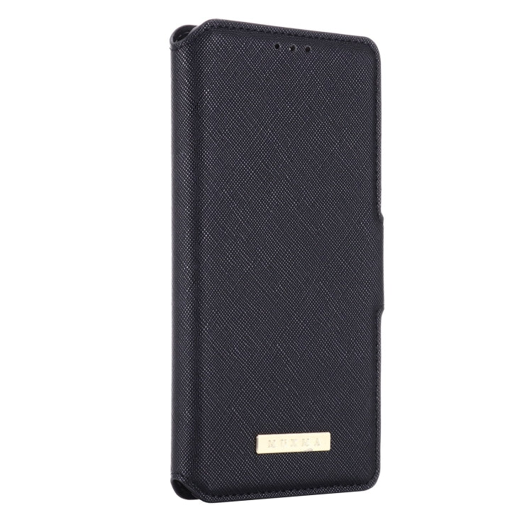 For OPPO Realme C31 4G MUXMA MX115 Cross Texture Oil Edge Flip Leather Phone Case