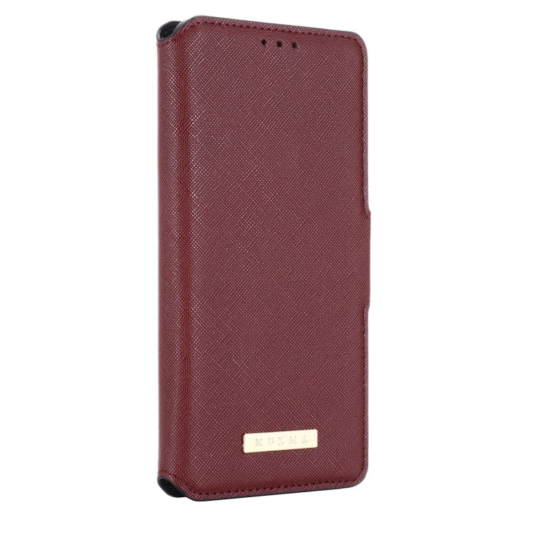 For OPPO Realme C31 4G MUXMA MX115 Cross Texture Oil Edge Flip Leather Phone Case