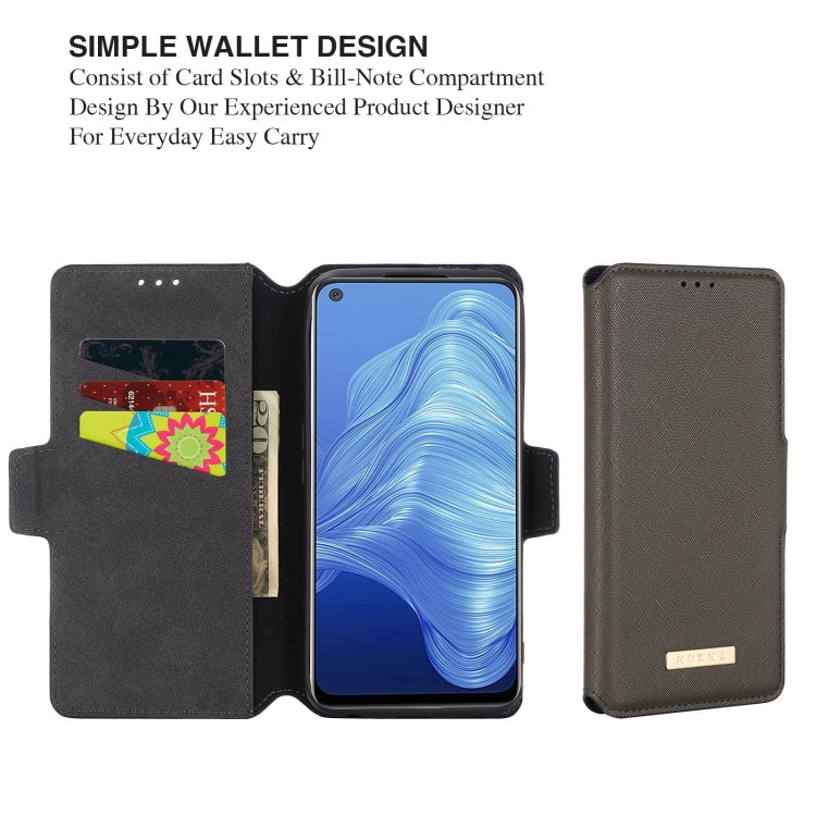 For OPPO Realme 7 5G / V5 / Q2 MUXMA MX115 Cross Texture Oil Edge Flip Leather Phone Case