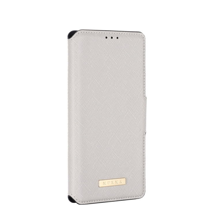 For OPPO Realme 7 Asian Version MUXMA MX115 Cross Texture Oil Edge Flip Leather Phone Case