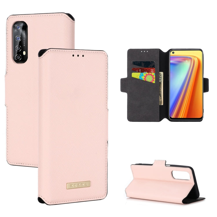For OPPO Realme 7 Asian Version MUXMA MX115 Cross Texture Oil Edge Flip Leather Phone Case