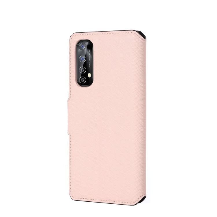 For OPPO Realme 7 Asian Version MUXMA MX115 Cross Texture Oil Edge Flip Leather Phone Case