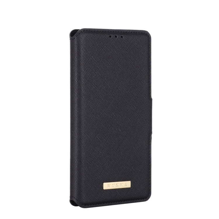 For OPPO Realme X7 Pro MUXMA MX115 Cross Texture Oil Edge Flip Leather Phone Case