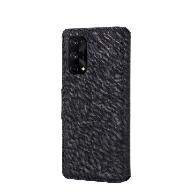 For OPPO Realme X7 Pro MUXMA MX115 Cross Texture Oil Edge Flip Leather Phone Case