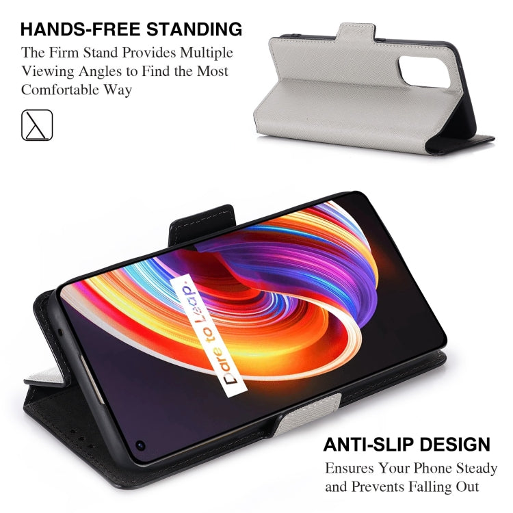 For OPPO Realme X7 Pro MUXMA MX115 Cross Texture Oil Edge Flip Leather Phone Case