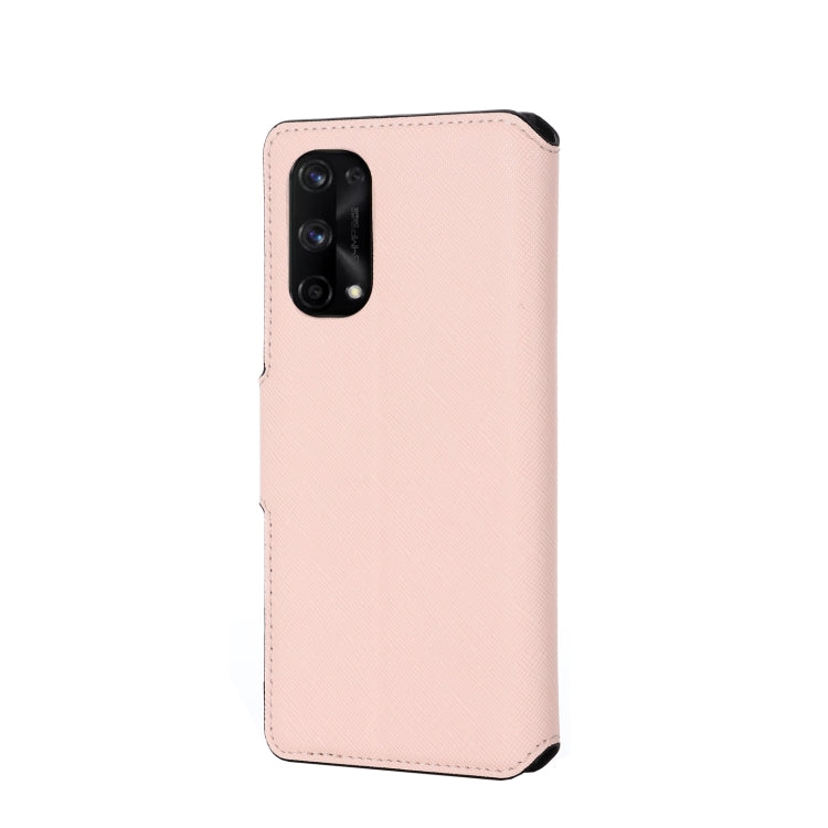 For OPPO Realme X7 Pro MUXMA MX115 Cross Texture Oil Edge Flip Leather Phone Case