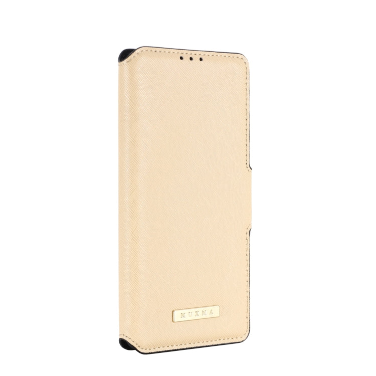 For OPPO Realme C21 MUXMA MX115 Cross Texture Oil Edge Flip Leather Phone Case