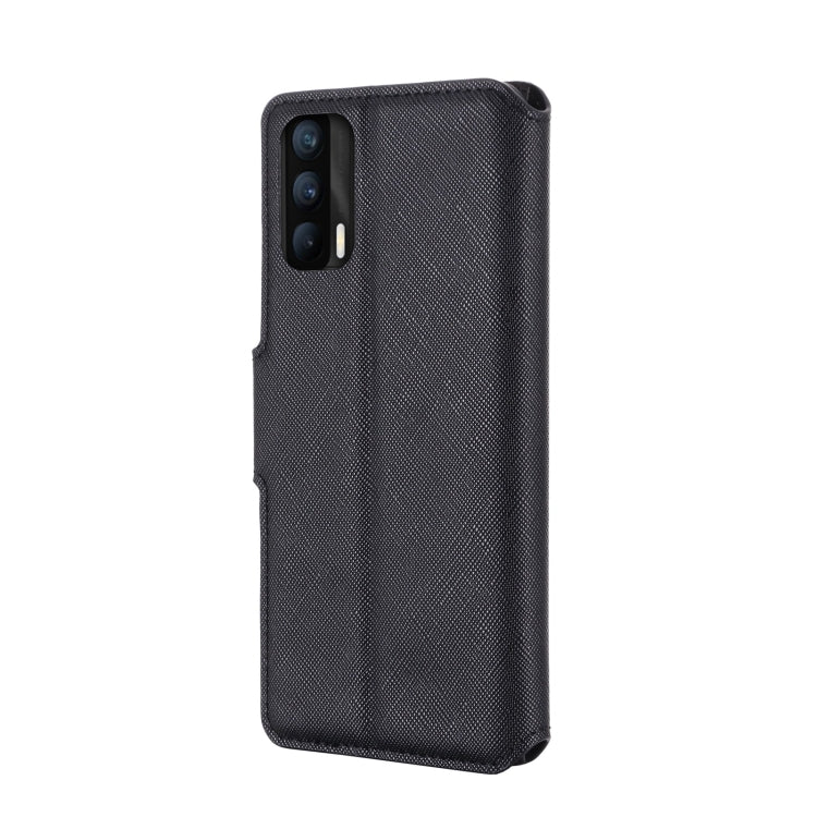 For OPPO Realme X7 Indian Version / V15 MUXMA MX115 Cross Texture Oil Edge Flip Leather Phone Case