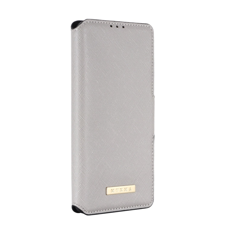 For OPPO Realme X7 Indian Version / V15 MUXMA MX115 Cross Texture Oil Edge Flip Leather Phone Case
