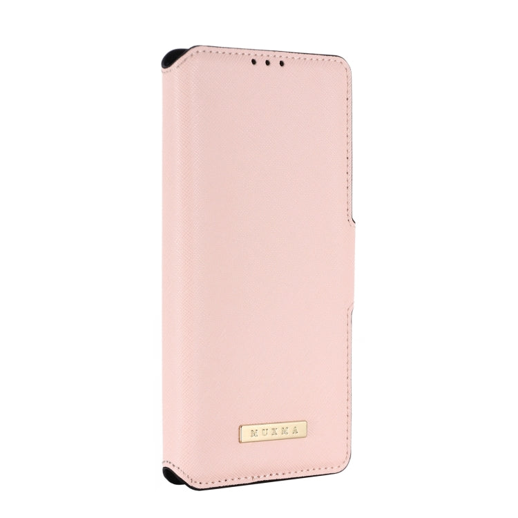 For OPPO Realme X7 Indian Version / V15 MUXMA MX115 Cross Texture Oil Edge Flip Leather Phone Case