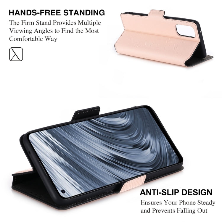 For OPPO Realme X7 Indian Version / V15 MUXMA MX115 Cross Texture Oil Edge Flip Leather Phone Case