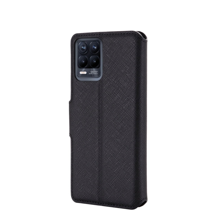 For OPPO Realme 8 / 8 Pro MUXMA MX115 Cross Texture Oil Edge Flip Leather Phone Case