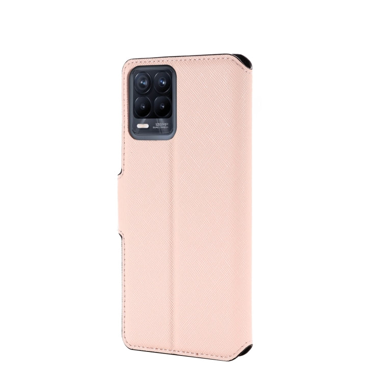 For OPPO Realme 8 / 8 Pro MUXMA MX115 Cross Texture Oil Edge Flip Leather Phone Case