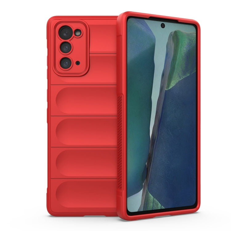 For Samsung Galaxy Note20 Magic Shield TPU + Flannel Phone Case