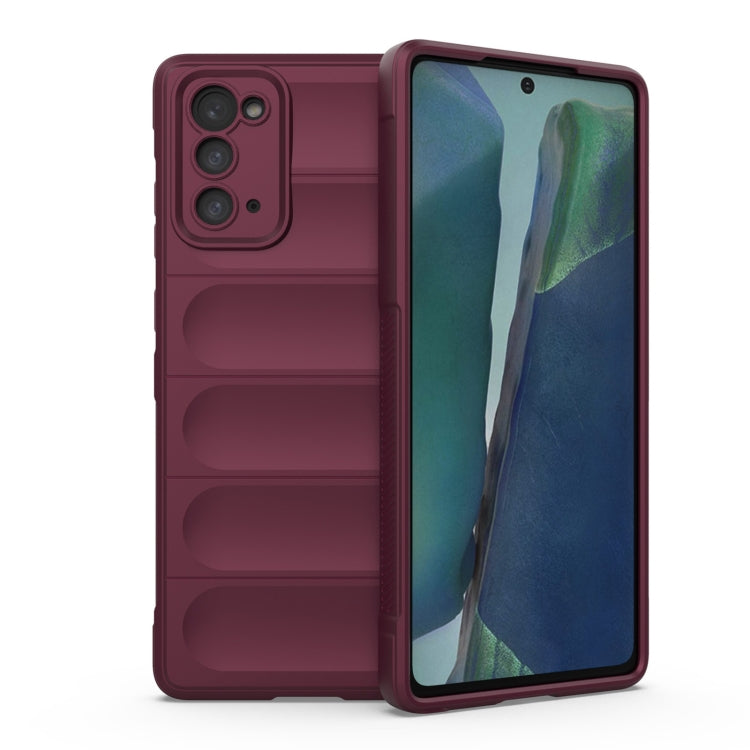 For Samsung Galaxy Note20 Magic Shield TPU + Flannel Phone Case