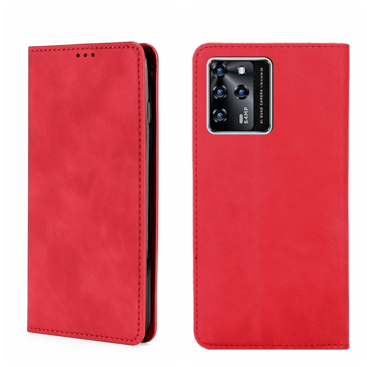 For ZTE Blade V30 Skin Feel Magnetic Flip Leather Phone Case