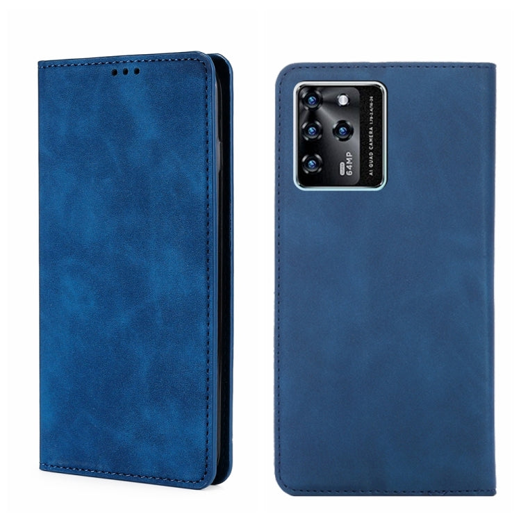 For ZTE Blade V30 Skin Feel Magnetic Flip Leather Phone Case