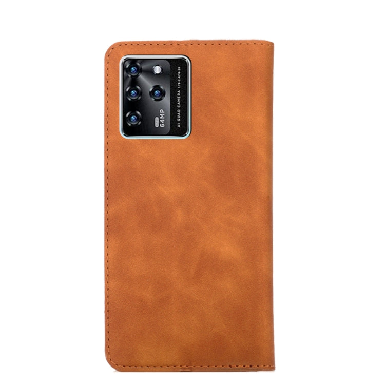 For ZTE Blade V30 Skin Feel Magnetic Flip Leather Phone Case