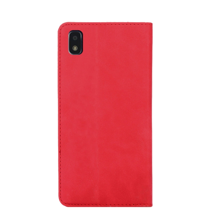 For ZTE Blade L210 Skin Feel Magnetic Flip Leather Phone Case