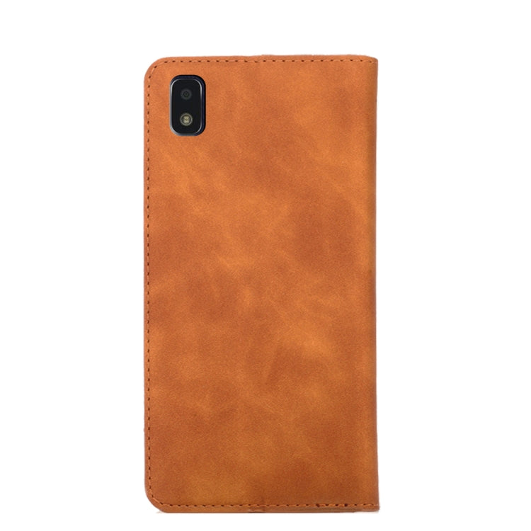 For ZTE Blade L210 Skin Feel Magnetic Flip Leather Phone Case