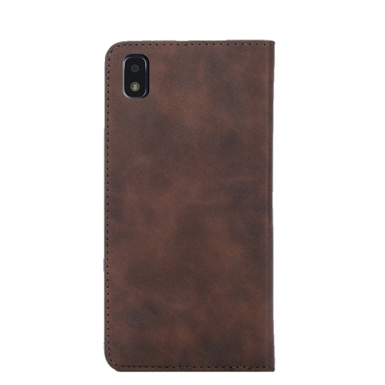 For ZTE Blade L210 Skin Feel Magnetic Flip Leather Phone Case