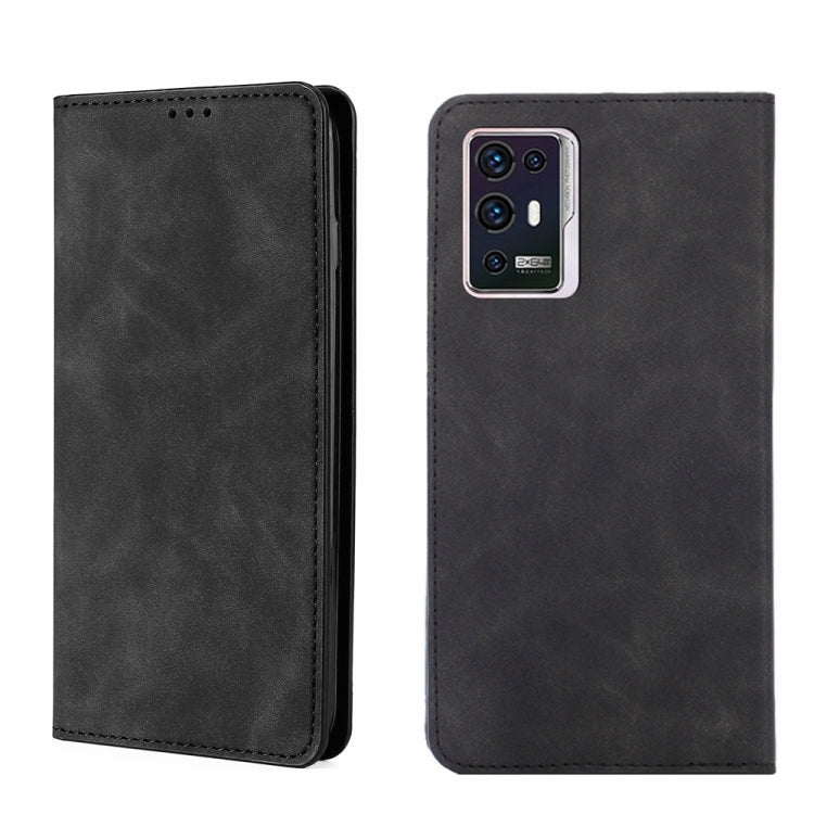 For ZTE Axon 30 Pro 5G Skin Feel Magnetic Flip Leather Phone Case