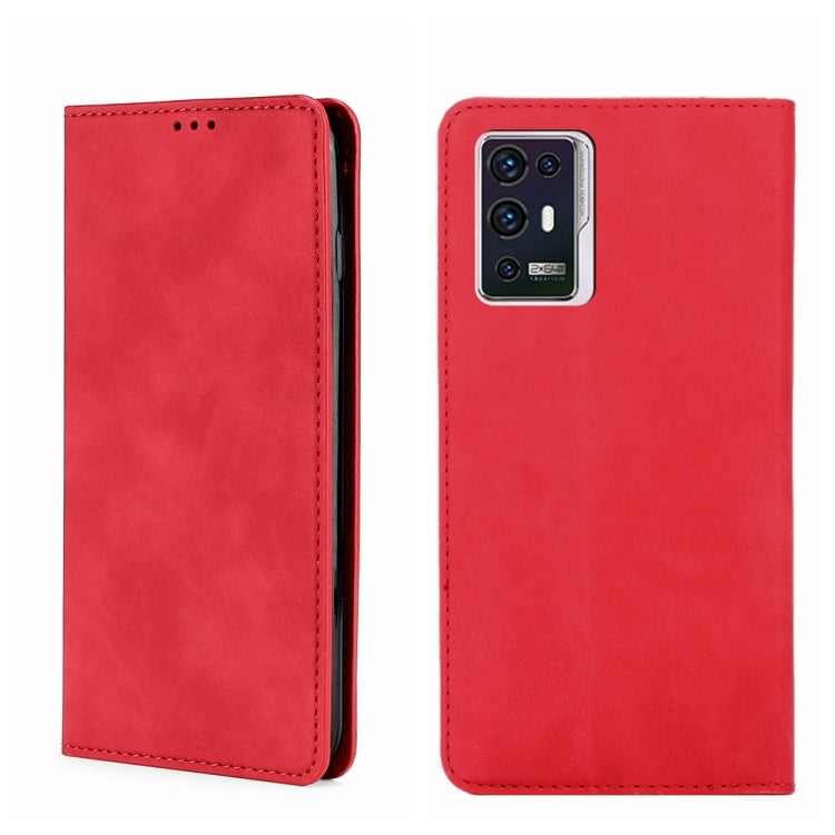 For ZTE Axon 30 Pro 5G Skin Feel Magnetic Flip Leather Phone Case