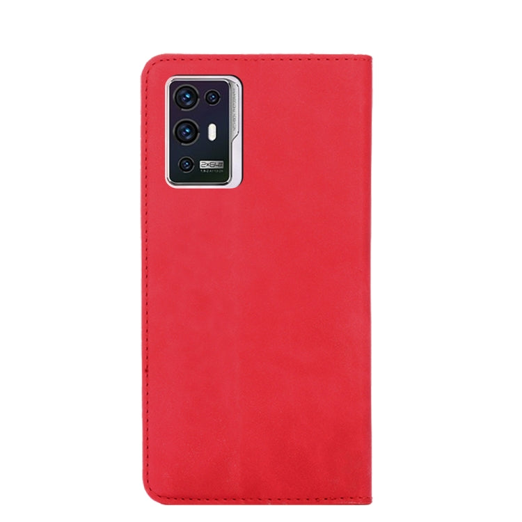 For ZTE Axon 30 Pro 5G Skin Feel Magnetic Flip Leather Phone Case