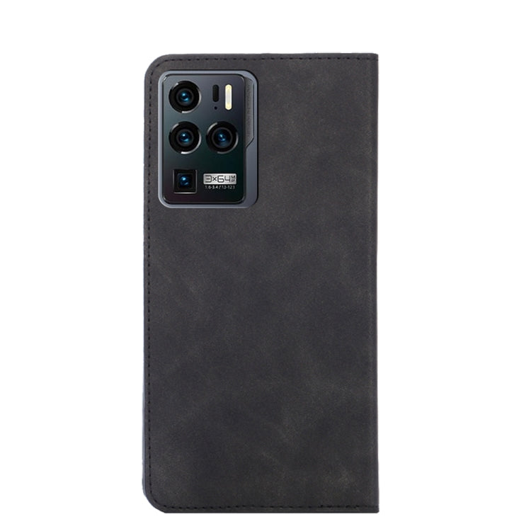 For ZTE Axon 30 Ultra 5G Skin Feel Magnetic Flip Leather Phone Case