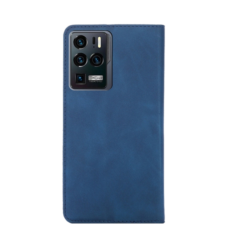 For ZTE Axon 30 Ultra 5G Skin Feel Magnetic Flip Leather Phone Case