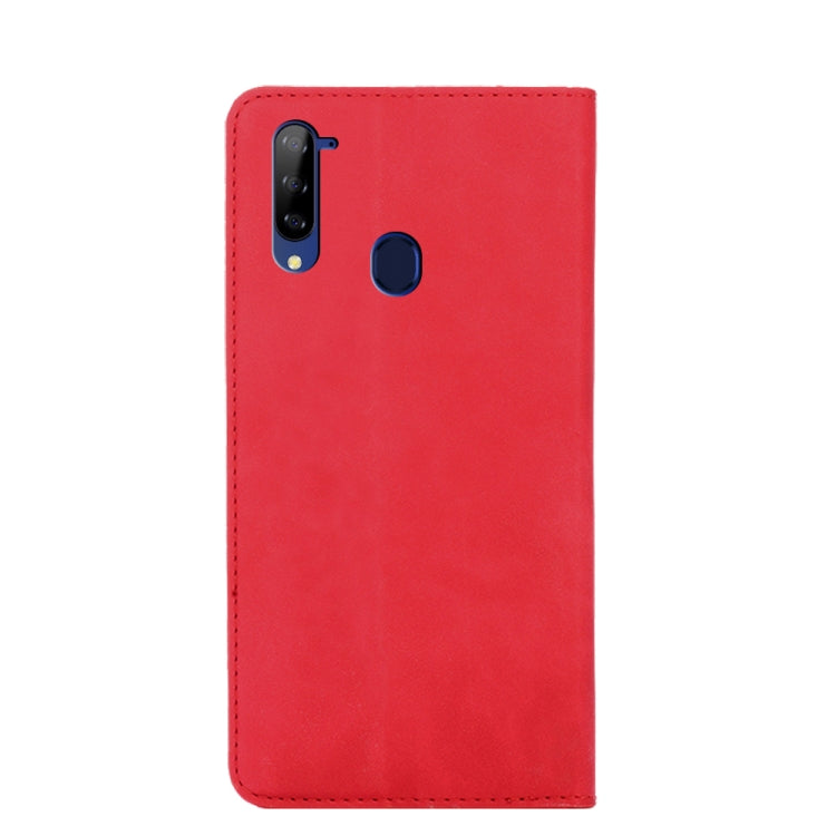 For ZTE Libero 5G Skin Feel Magnetic Flip Leather Phone Case