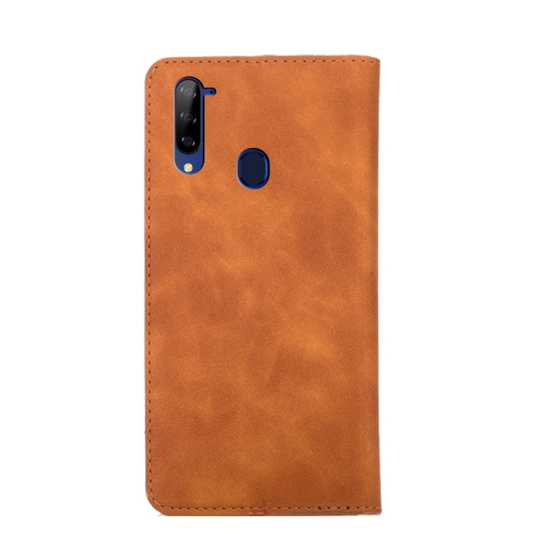 For ZTE Libero 5G Skin Feel Magnetic Flip Leather Phone Case