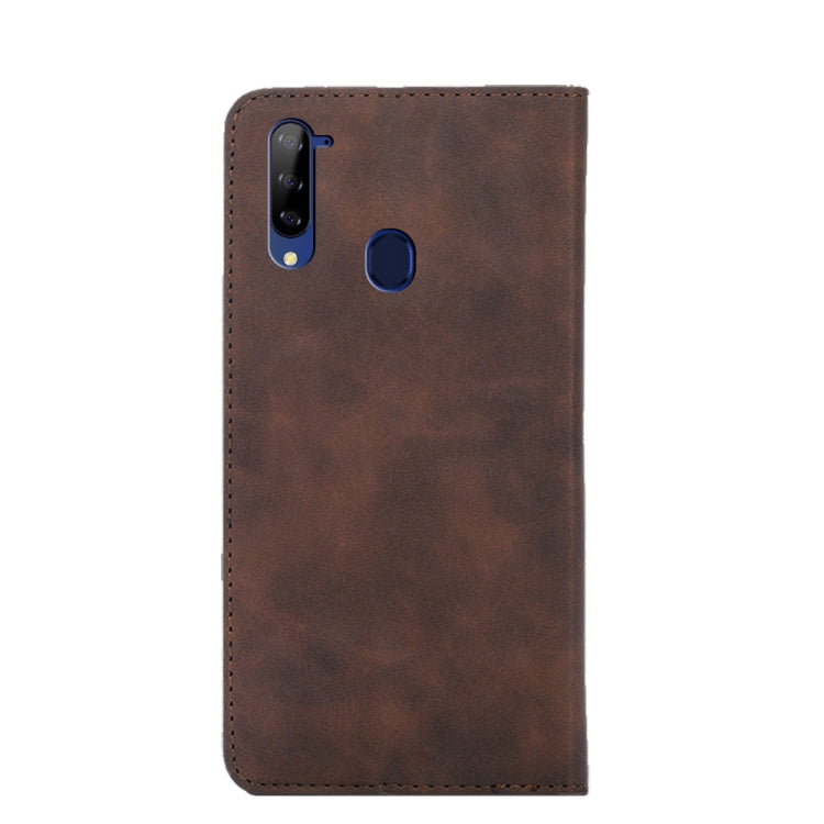 For ZTE Libero 5G Skin Feel Magnetic Flip Leather Phone Case