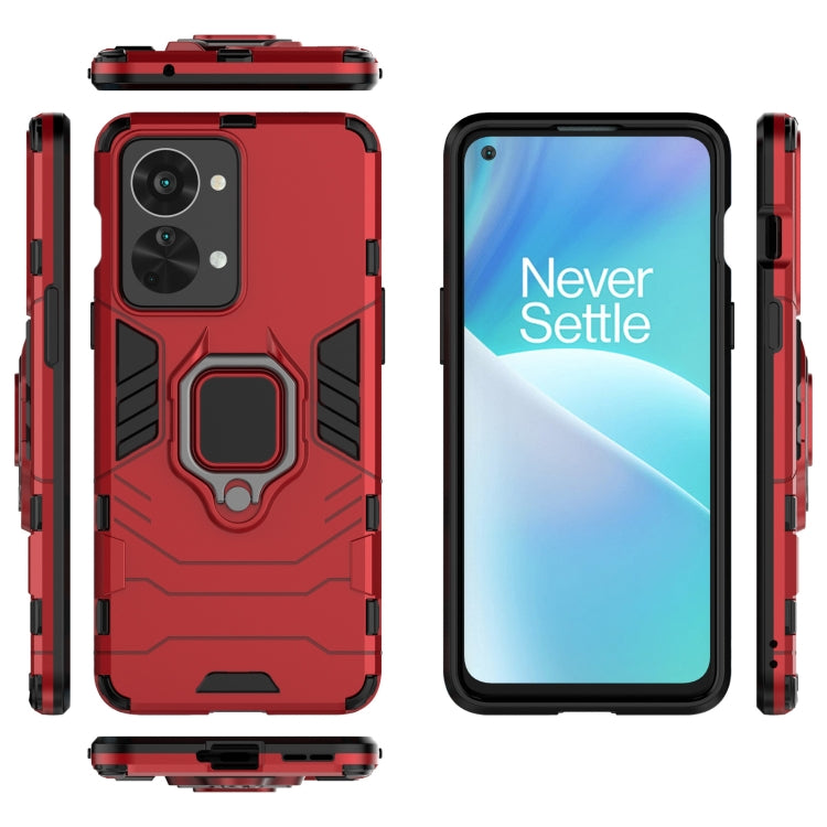 For OnePlus Nord 2T 5G Magnetic Ring Holder PC + TPU Phone Case