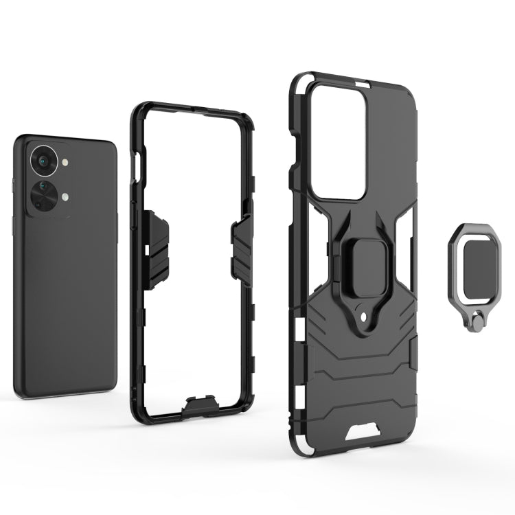 For OnePlus Nord 2T 5G Magnetic Ring Holder PC + TPU Phone Case