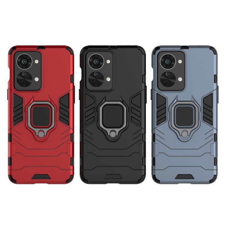 For OnePlus Nord 2T 5G Magnetic Ring Holder PC + TPU Phone Case